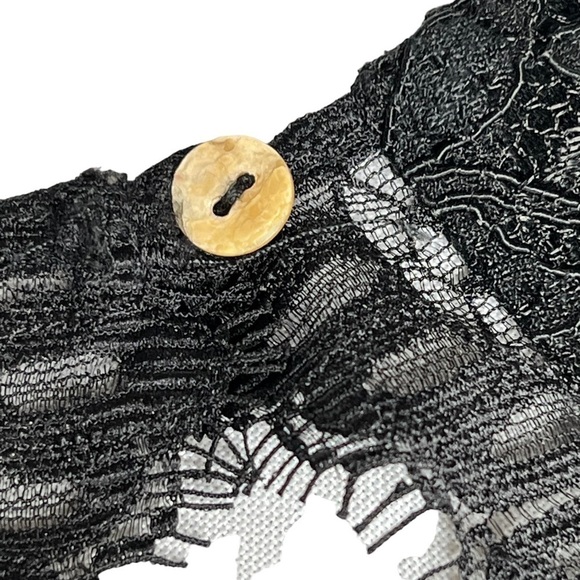 FRANCESCA'S Black Lace Keyhole Sleeveless Tulle Cocktail Dress Size XS - Picture 11 of 16